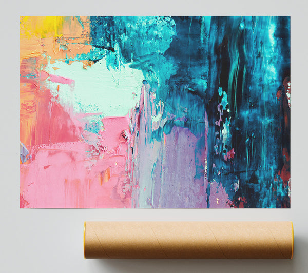 Texture Of Paint Media Giclee Print