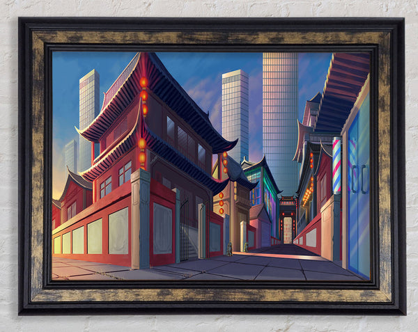 The Streets Of Japan Framed Print