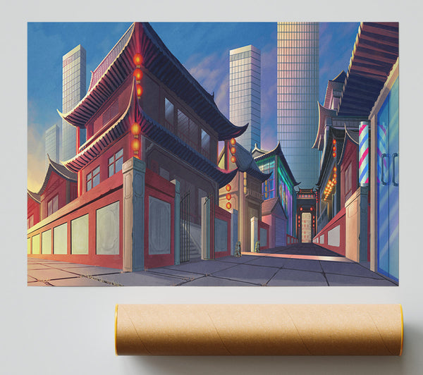 The Streets Of Japan Giclee Print