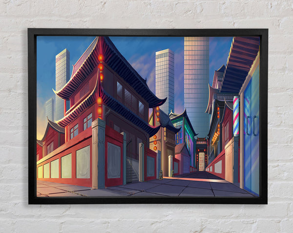 The Streets Of Japan Framed Print