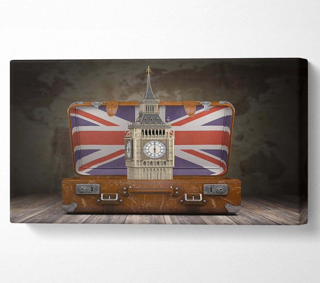  A Canvas Print of London In A Case Canvas Wall Art