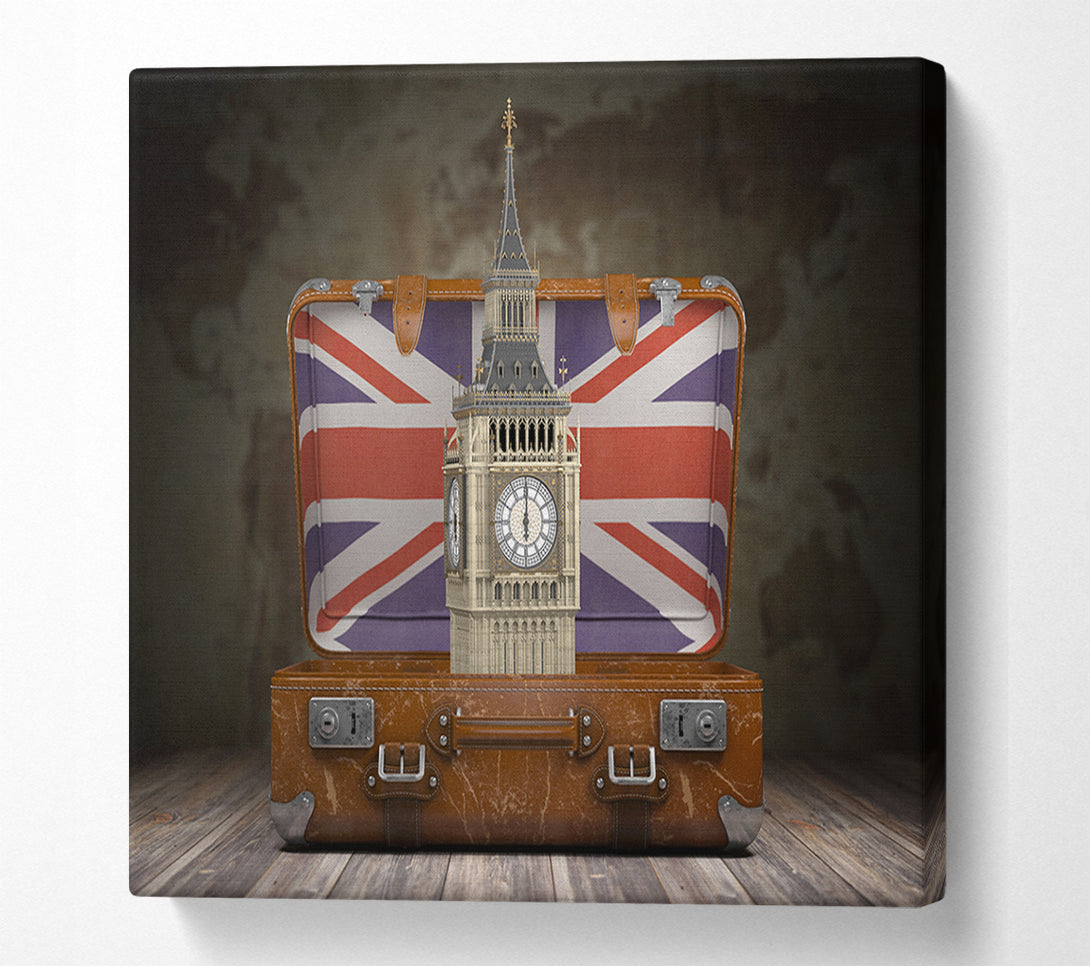  A Canvas Print of London In A Case Canvas Wall Art