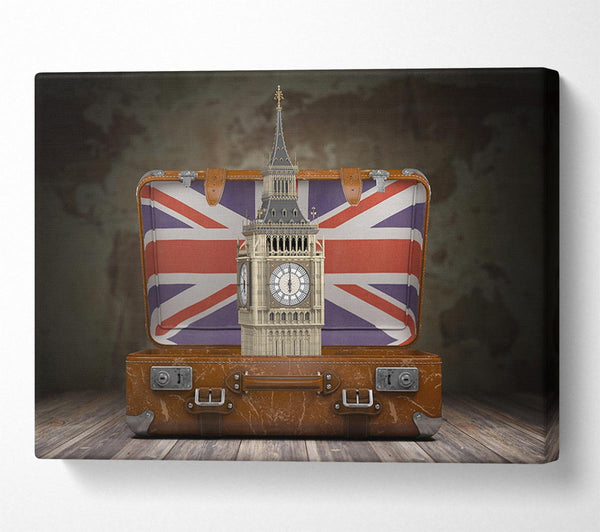  A Canvas Print of London In A Case Canvas Wall Art