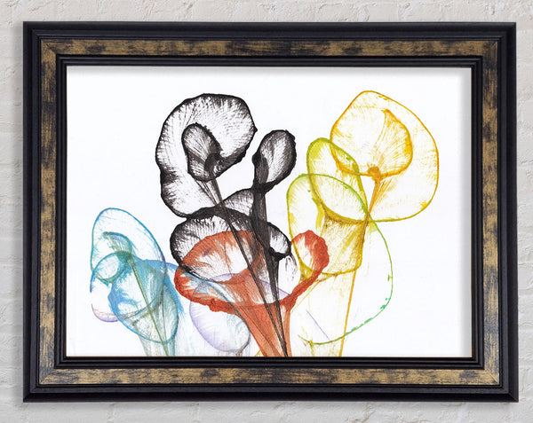 The Abstract Ink In Water Framed Print