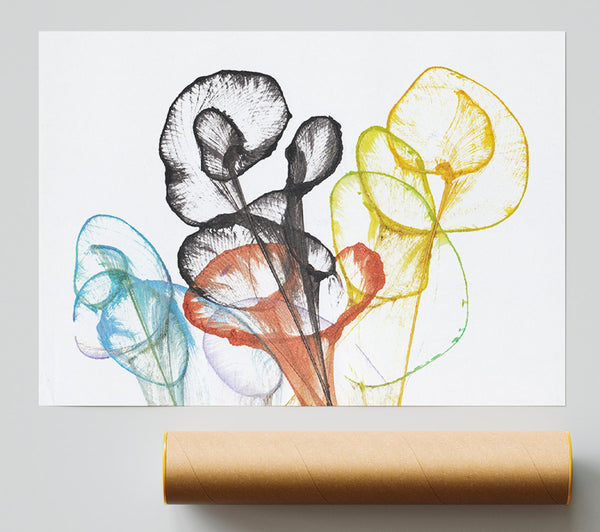 The Abstract Ink In Water Print