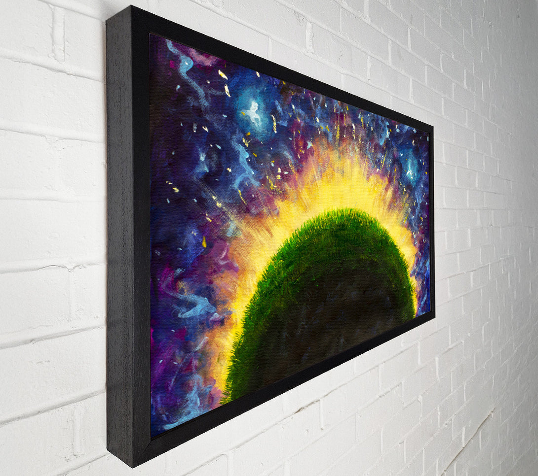  A Canvas Print of The Curvature Of A Planet Canvas Art