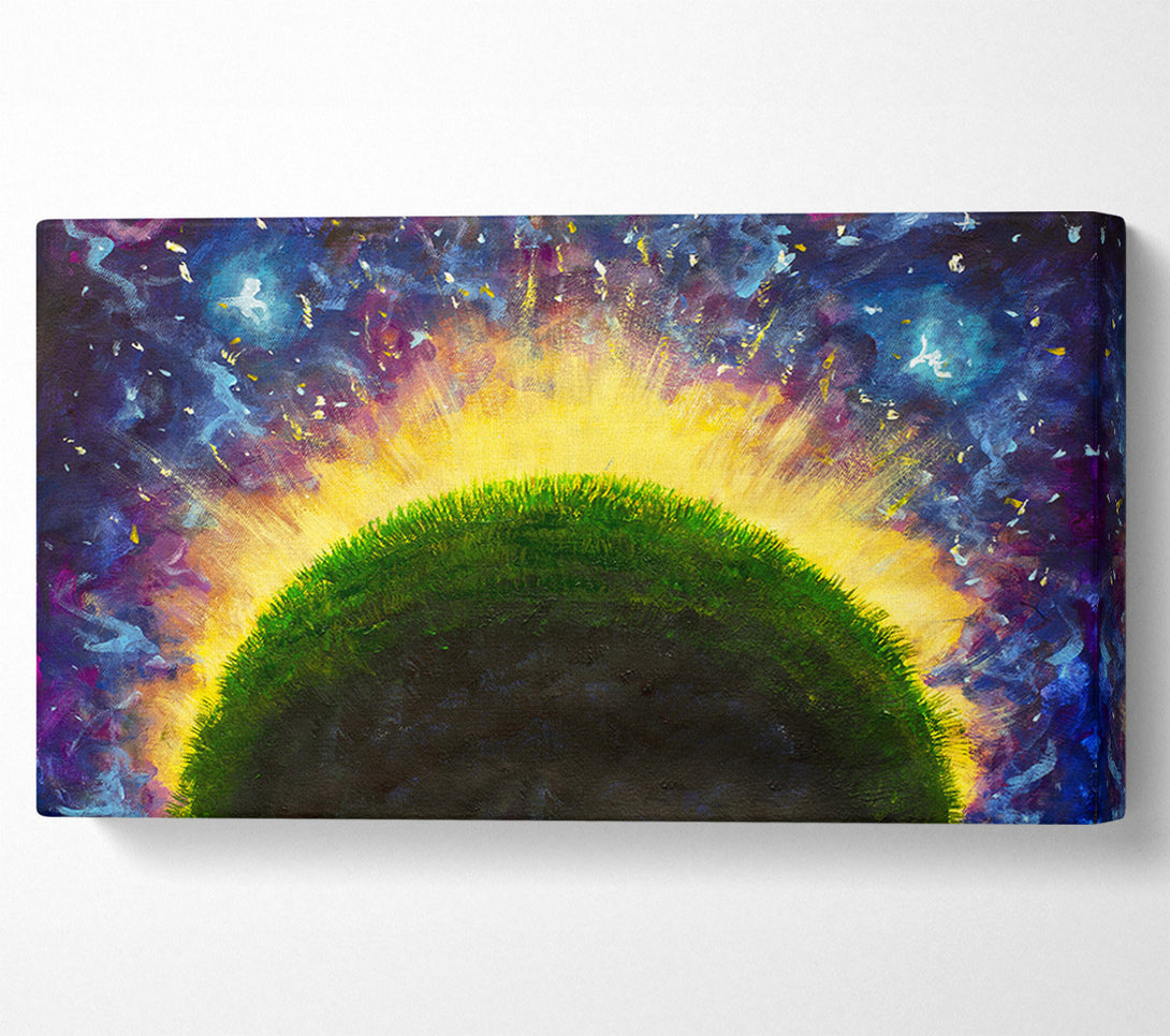  A Canvas Print of The Curvature Of A Planet Canvas Art
