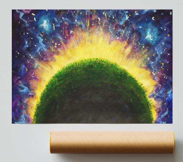 The Curvature Of A Planet Poster