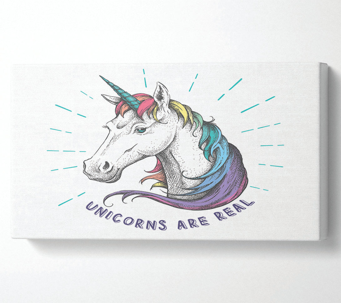 A Canvas Print of Unicorns Are Real Canvas Art