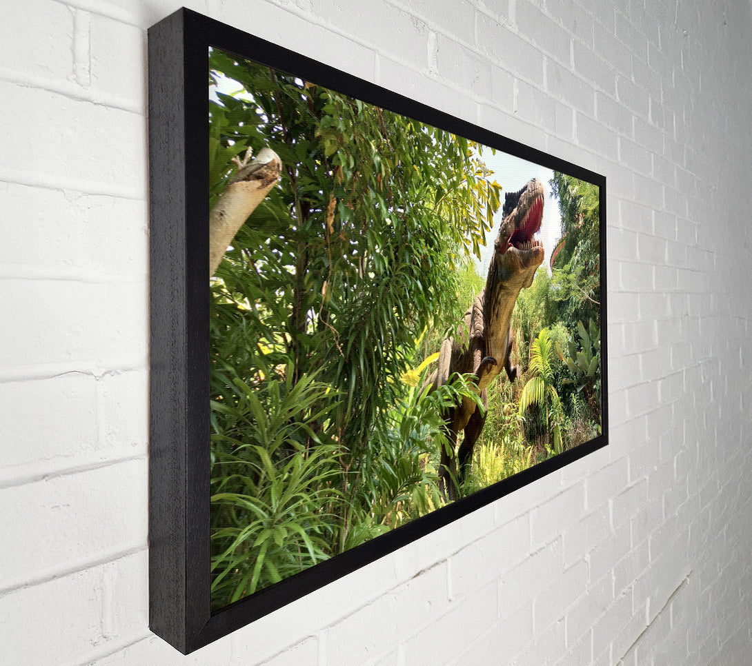  A Canvas Print of T-Rex Attack Canvas Wall Art