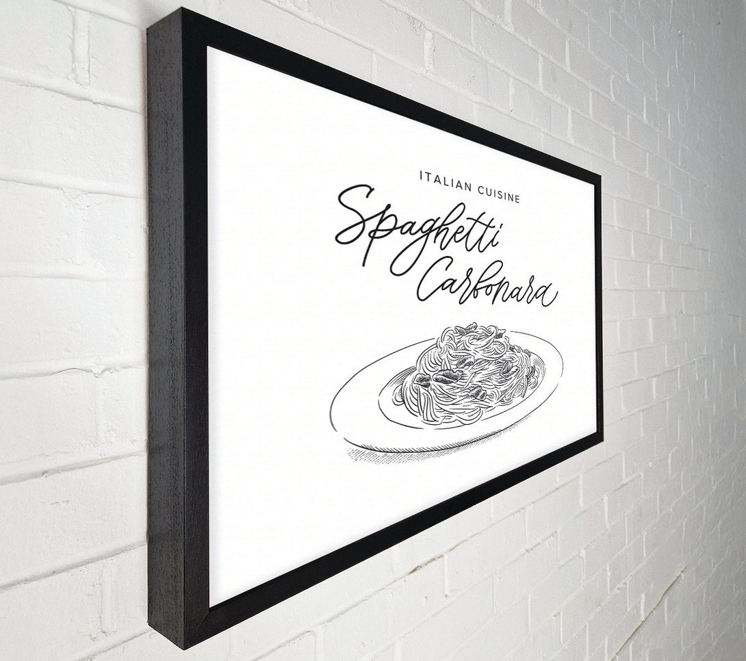  A Canvas Print of Italian Cuisine Spaghetti Canvas Art
