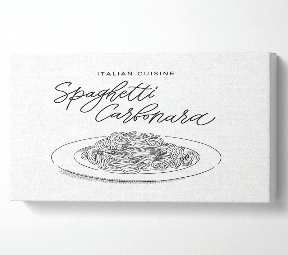 A Canvas Print of Italian Cuisine Spaghetti Canvas Art