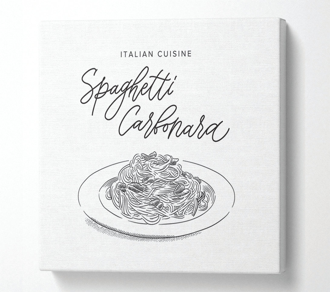  A Canvas Print of Italian Cuisine Spaghetti Canvas Art