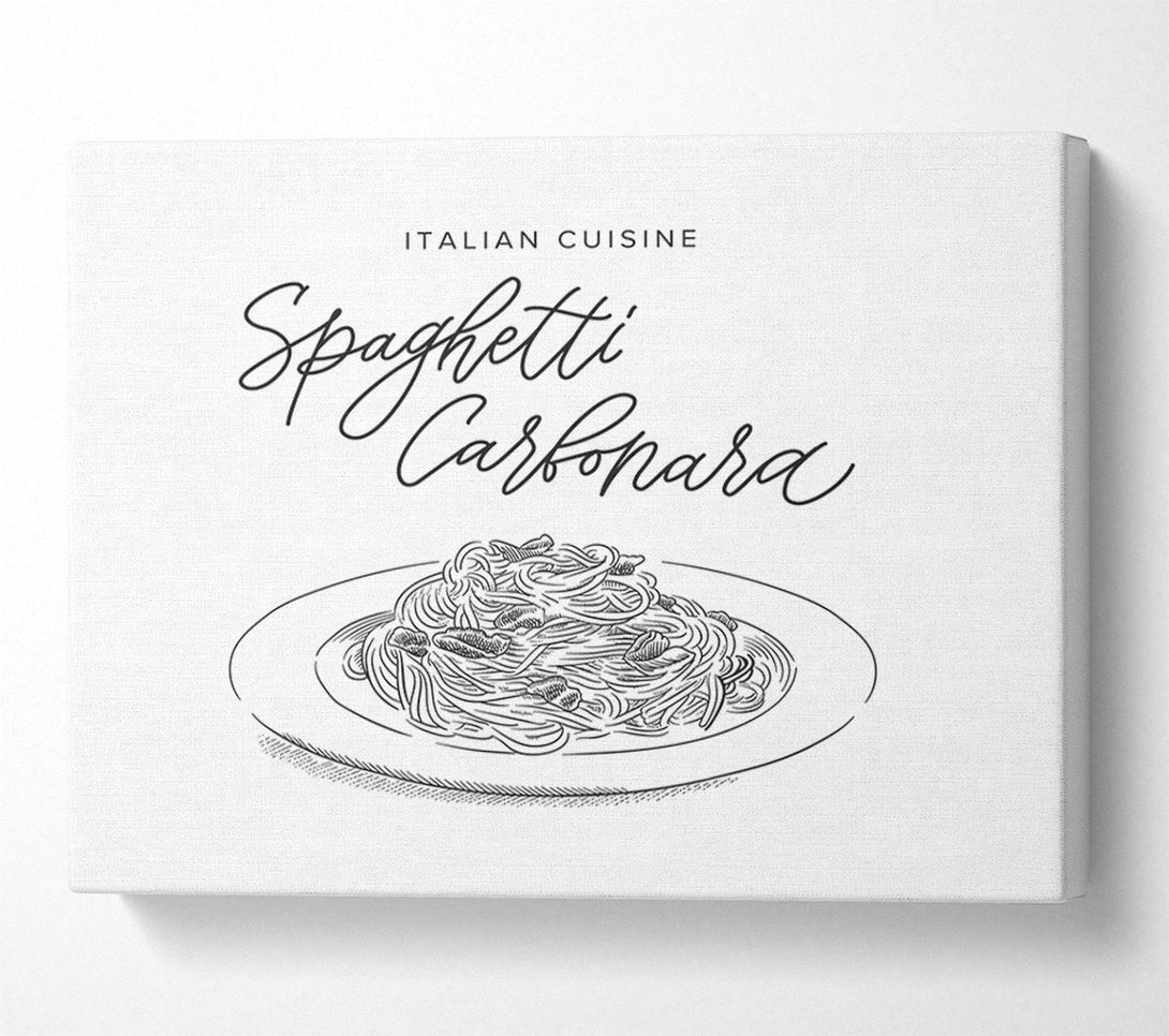  A Canvas Print of Italian Cuisine Spaghetti Canvas Art
