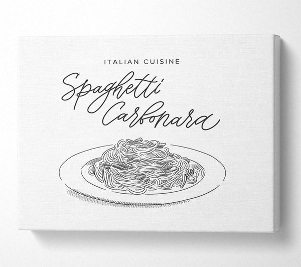  A Canvas Print of Italian Cuisine Spaghetti Canvas Art