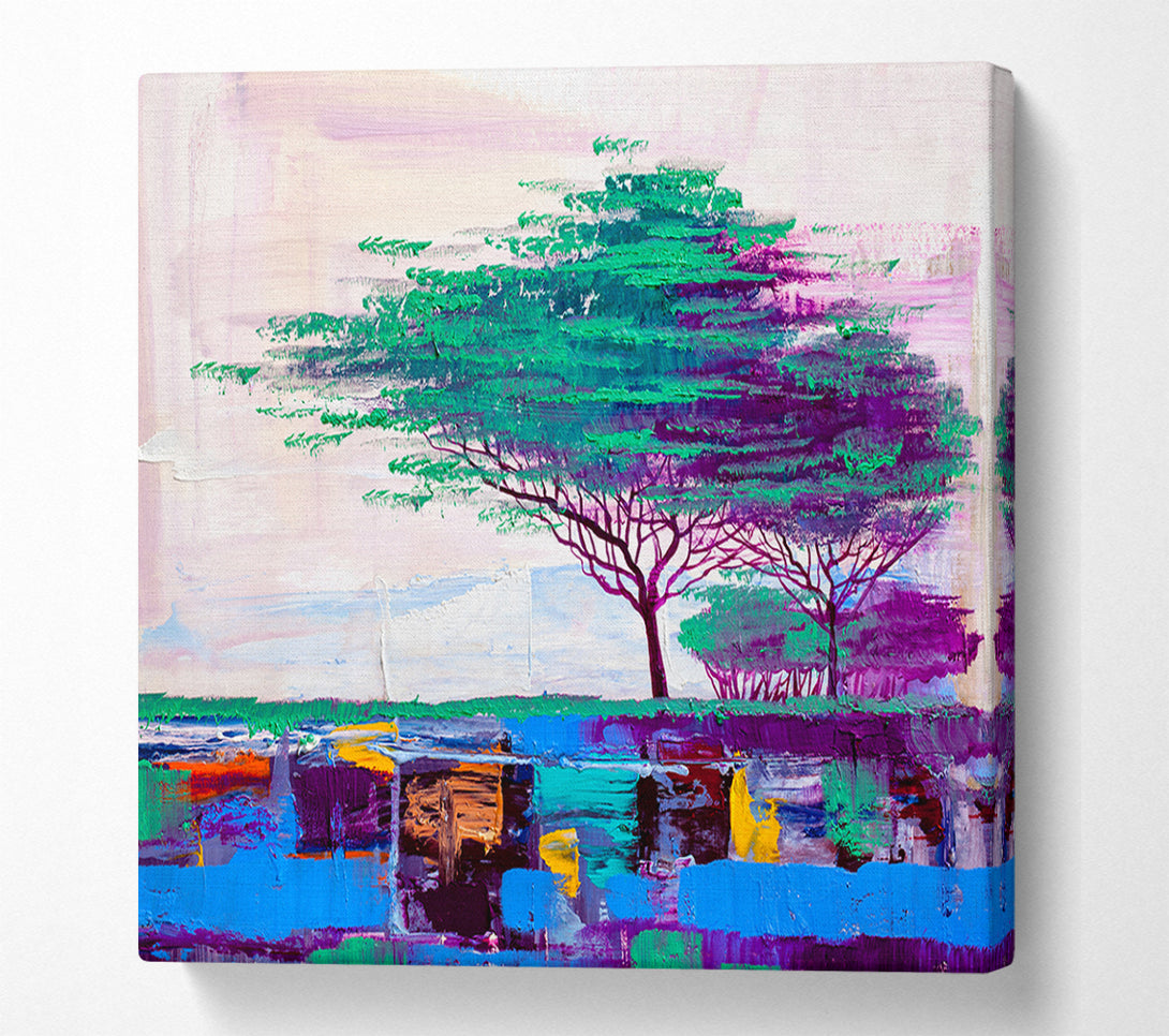  A Canvas Print of Stunning African Horizon Paint Canvas Art
