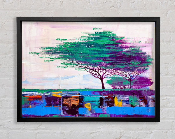 Stunning African Horizon Paint Framed Print