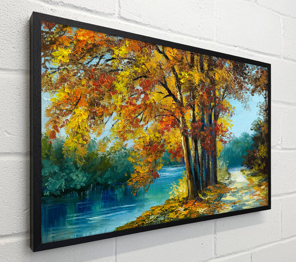 Autumn Tree Branches Painting