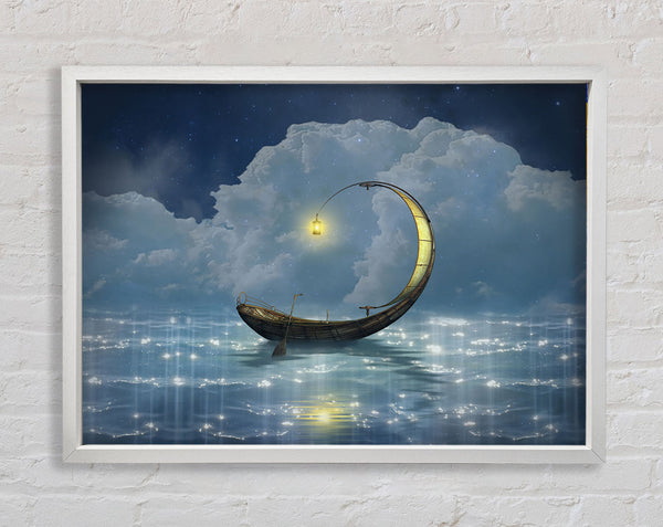 Curved Boat Framed Print