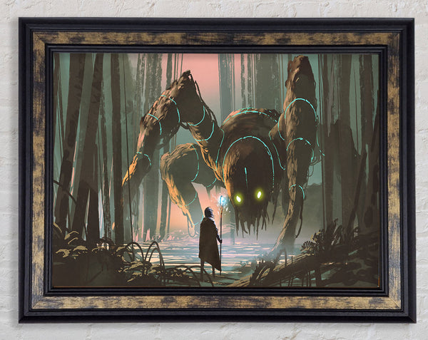 The Arachnid In The Forest Framed Print