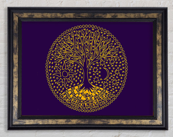 The Tree Of Life Emblem Framed Print