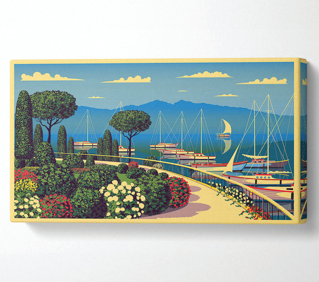  A Canvas Print of Vintage Travel Poster Canvas Print