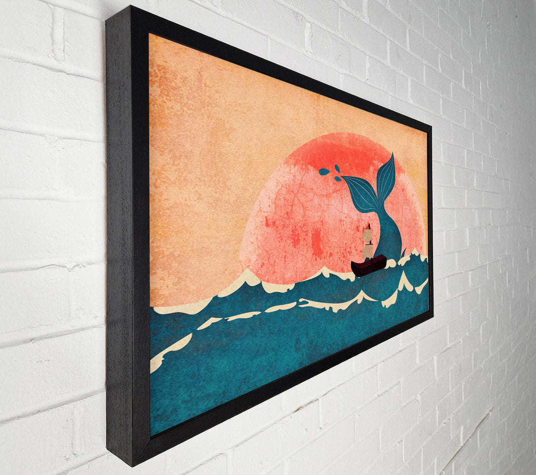 A Canvas Print of Sailing By The Whale Canvas Wall Art