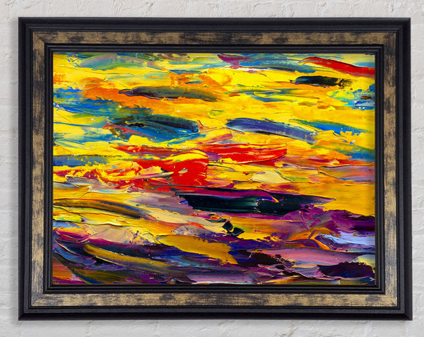 Thick Strokes Impressionism Framed Print