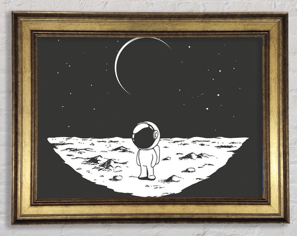 Little Space Man Framed Print