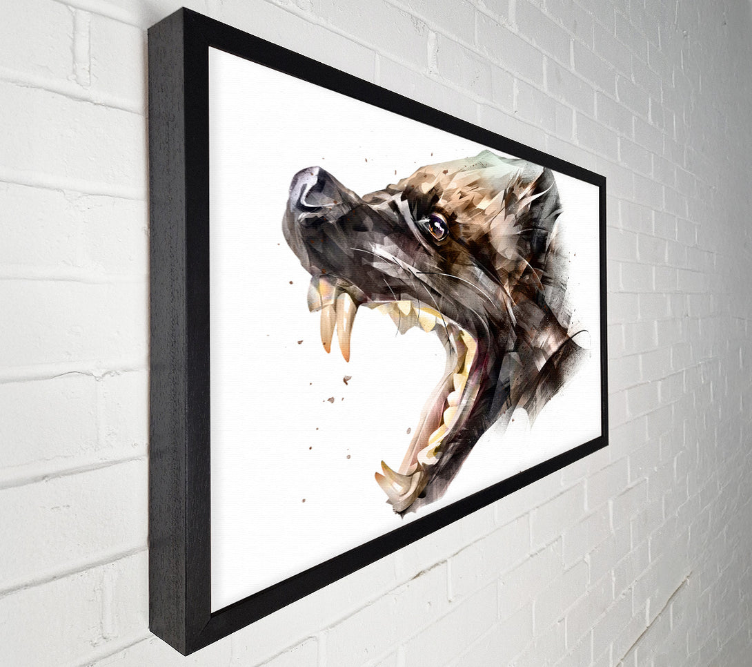  A Canvas Print of Hyena Head Canvas Wall Art