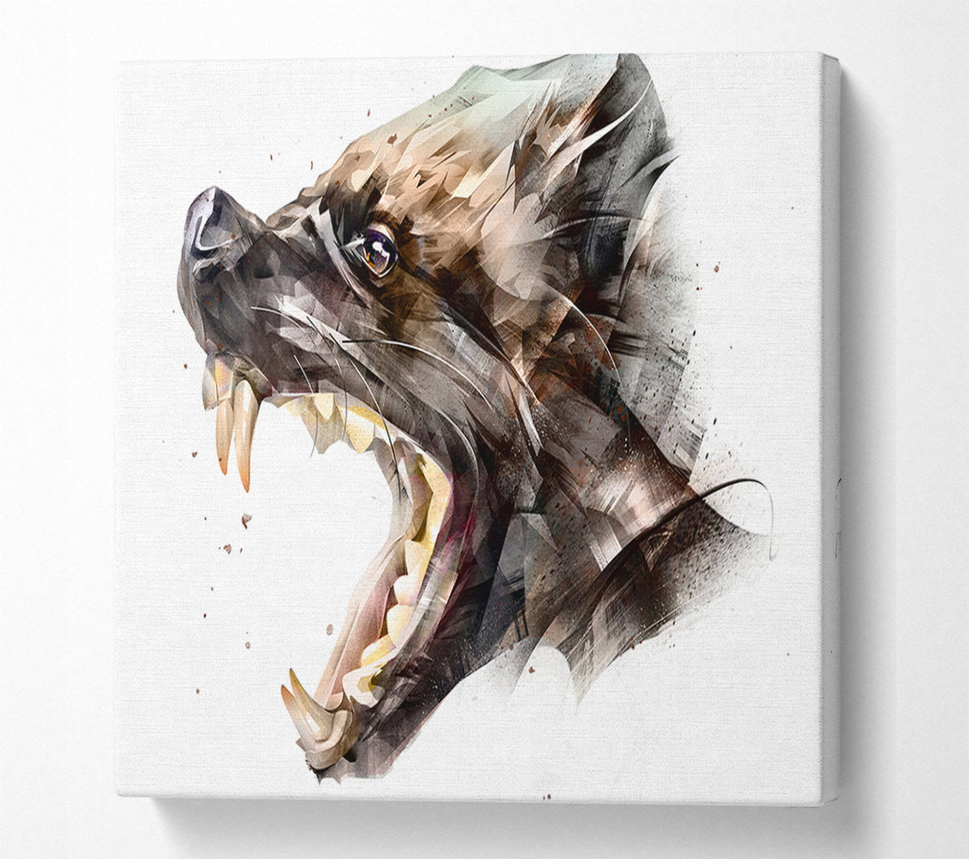 A Canvas Print of Hyena Head Canvas Wall Art