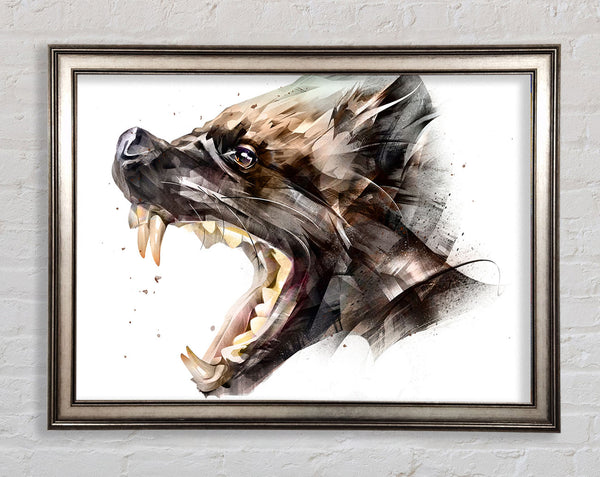 Hyena Head Framed Print