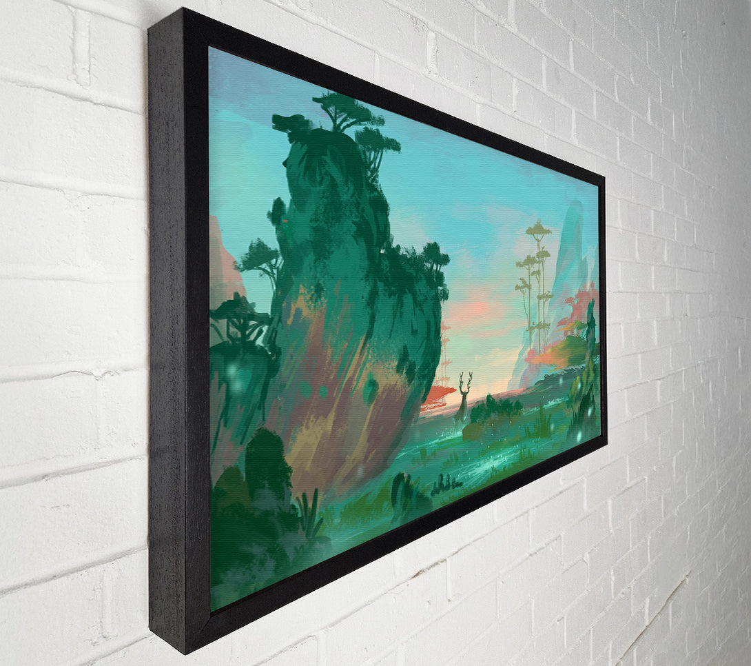  A Canvas Print of Curved Mountain Side Canvas Print