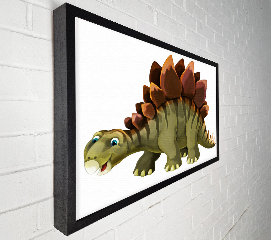  A Canvas Print of The Happy Stegosaurus Canvas Art