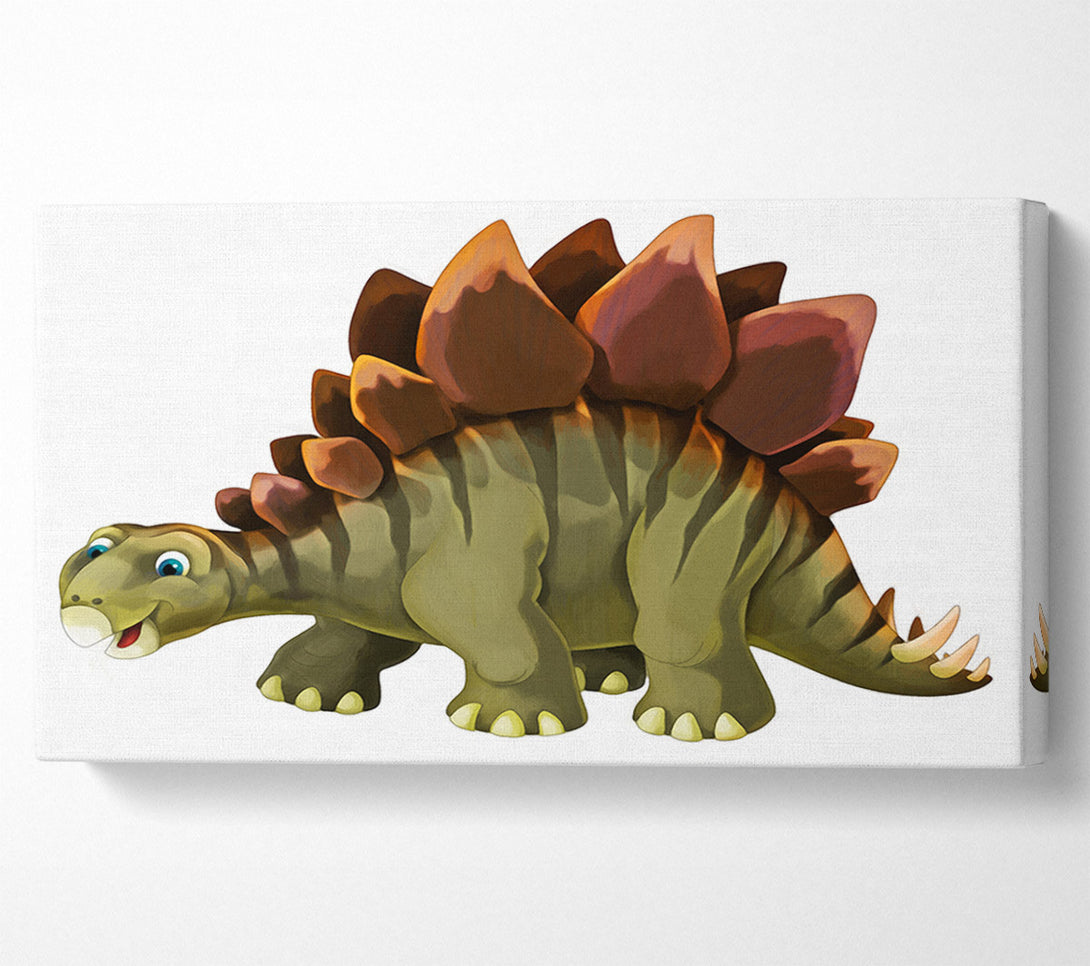  A Canvas Print of The Happy Stegosaurus Canvas Art