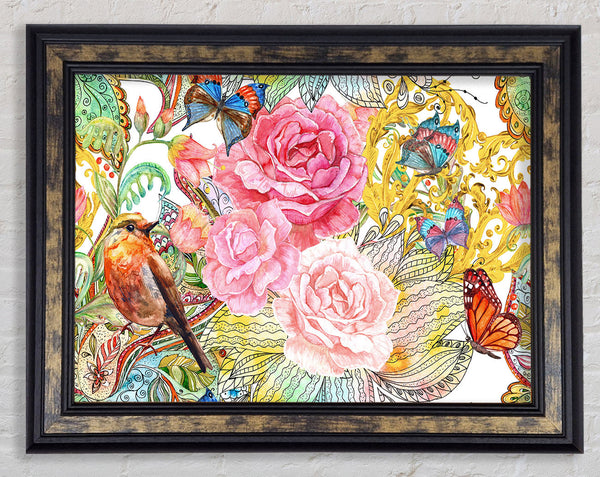 Beautiful Flowers India Framed Print