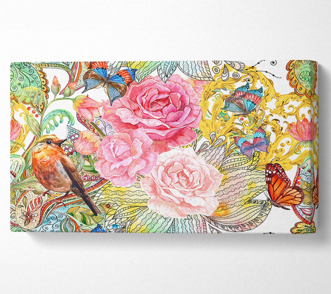  A Canvas Print of Beautiful Flowers India Canvas Art