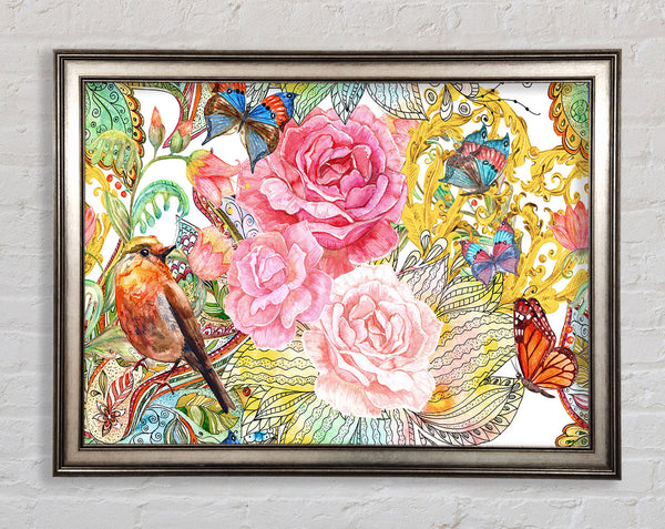 Beautiful Flowers India Framed Print
