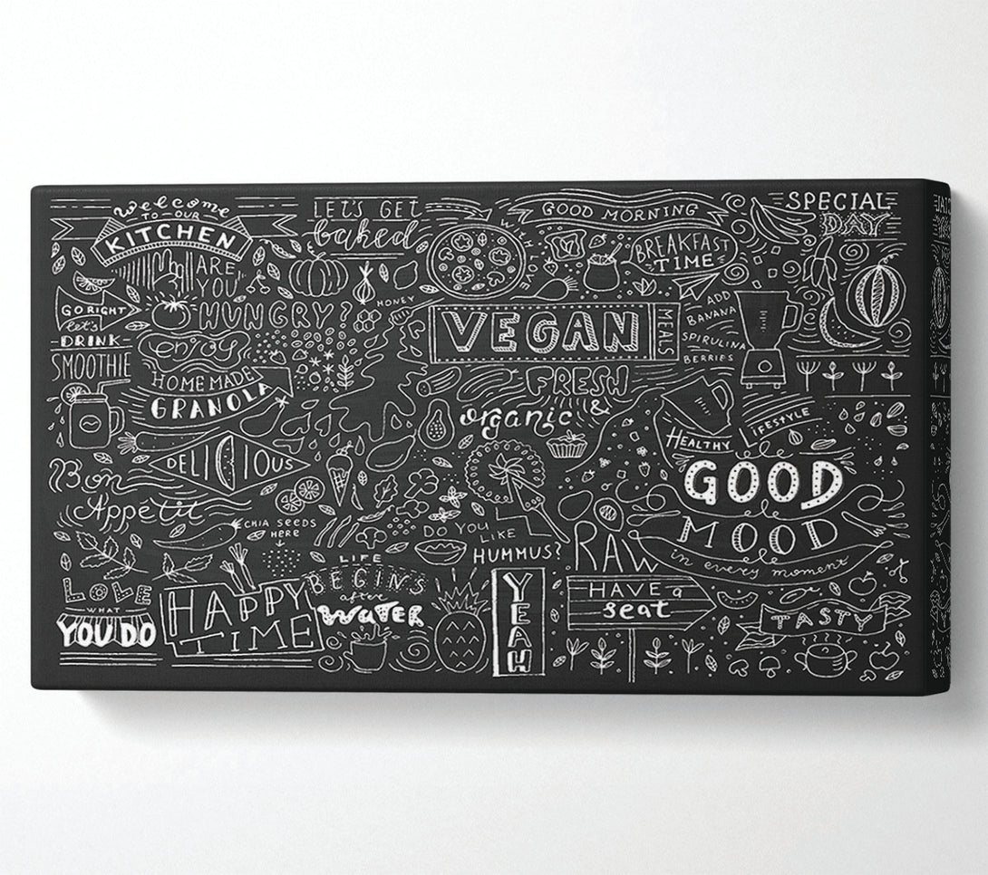  A Canvas Print of Vegan Good Mood Canvas Art