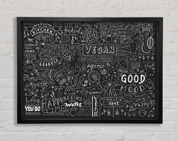 Vegan Good Mood Framed Print