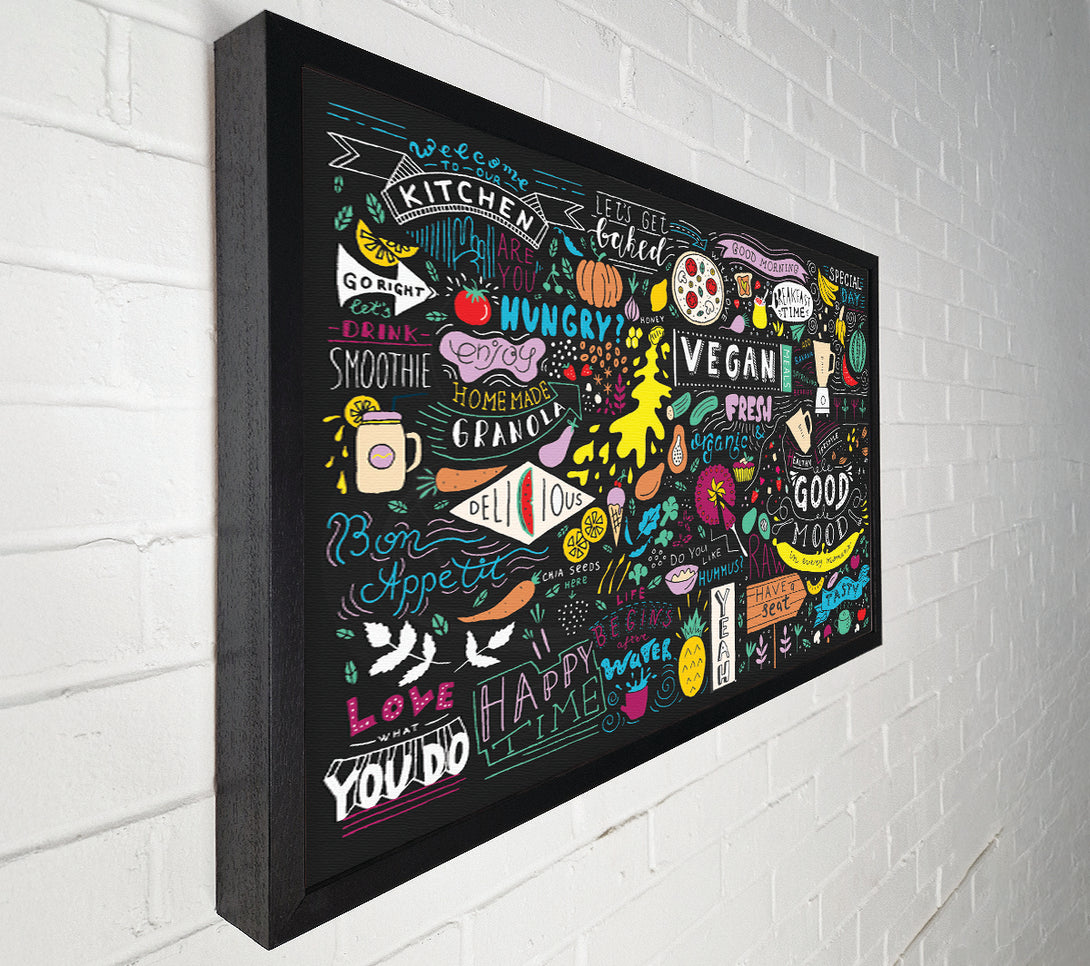  A Canvas Print of Vegan Good Mood Colour Canvas Print