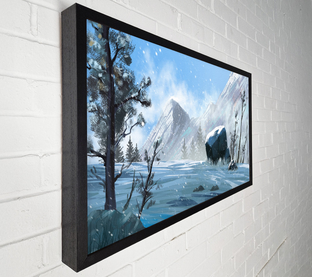  A Canvas Print of The Snowy Mountain Dust Canvas Wall Art