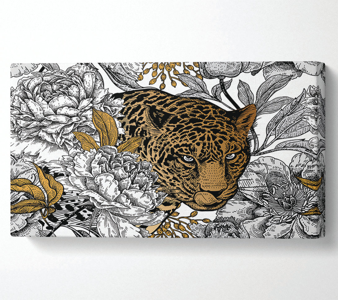  A Canvas Print of Stunning Leopard Flowers Canvas Art