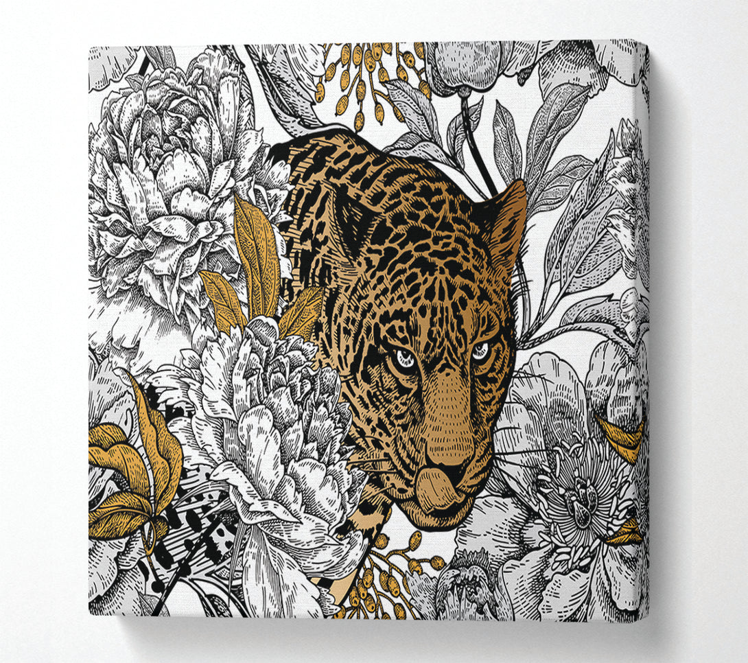  A Canvas Print of Stunning Leopard Flowers Canvas Art