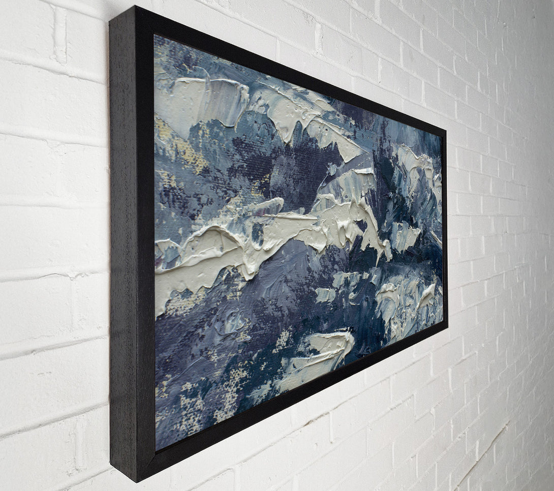  A Canvas Print of Thick Grey Paints Canvas Art