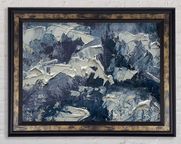 Thick Grey Paints Framed Print