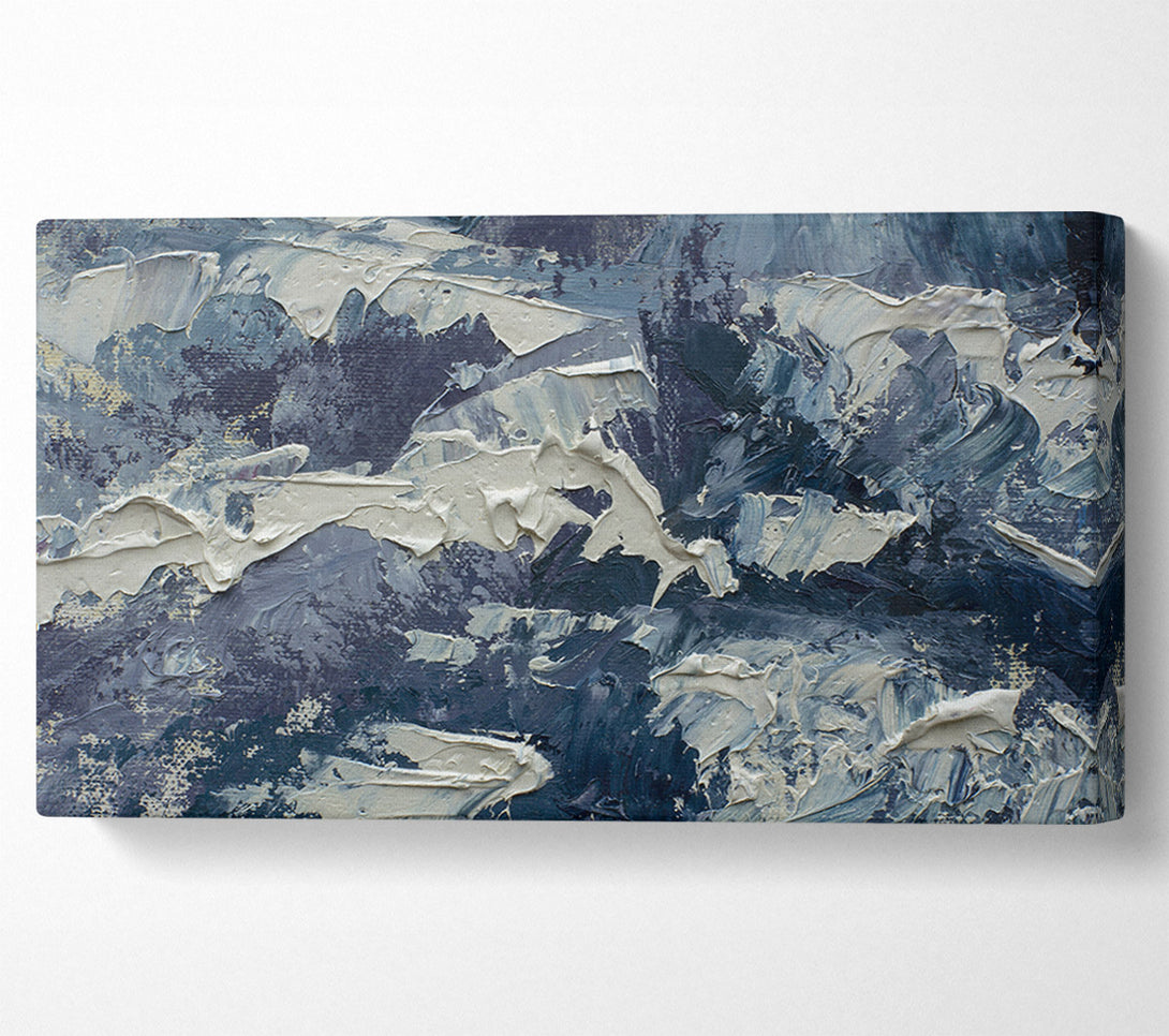  A Canvas Print of Thick Grey Paints Canvas Art