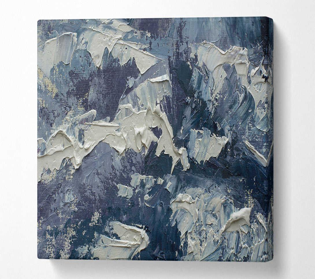  A Canvas Print of Thick Grey Paints Canvas Art