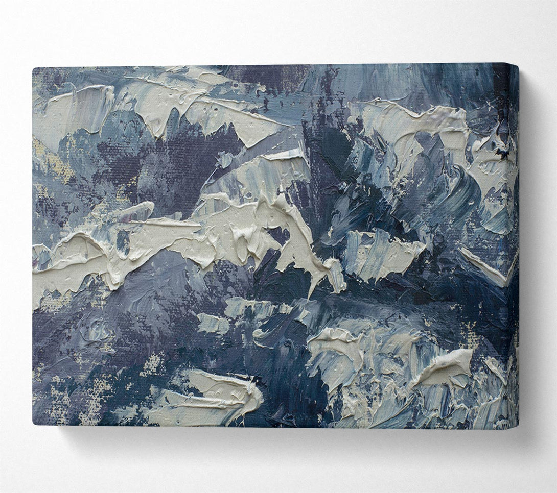  A Canvas Print of Thick Grey Paints Canvas Art