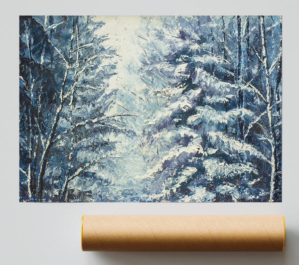 Snow On The Trees Winter Land Giclee Print